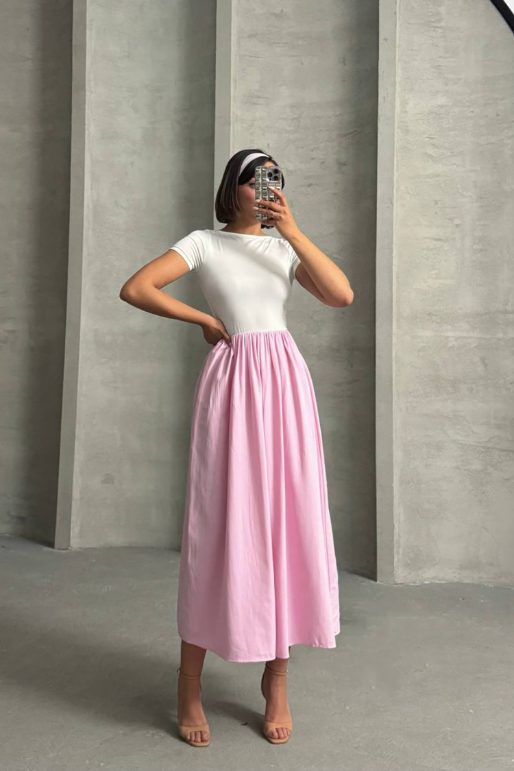 Lycra T-Shirt Skirt Dress