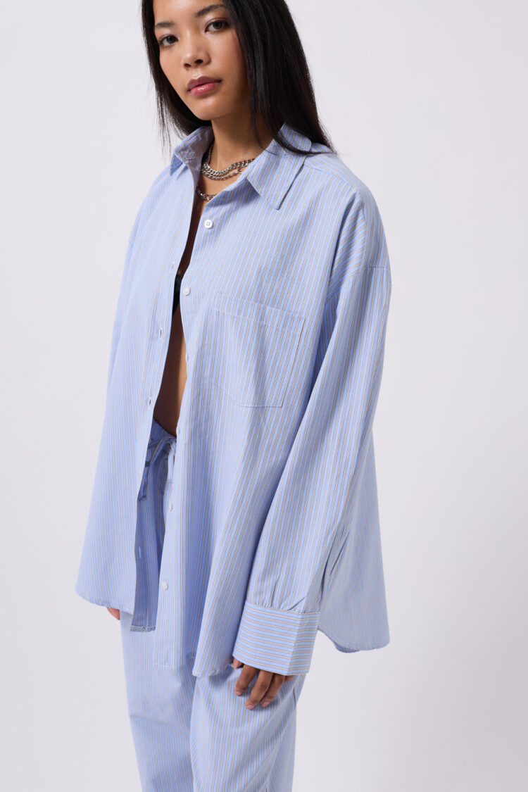 Striped Pocket Detail Shirt