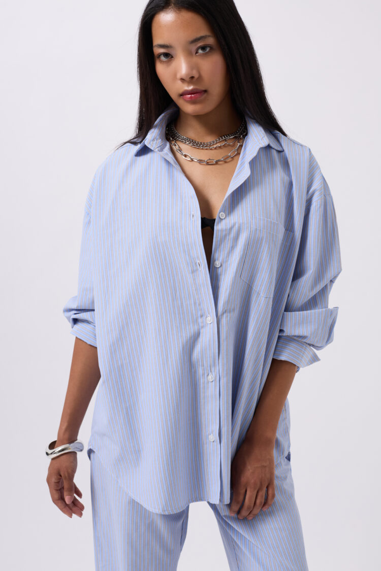 Striped Pocket Detail Shirt