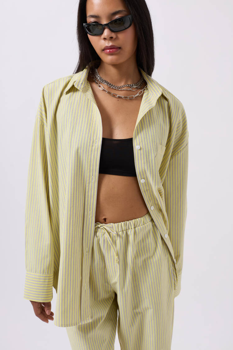 Striped Pocket Detail Shirt