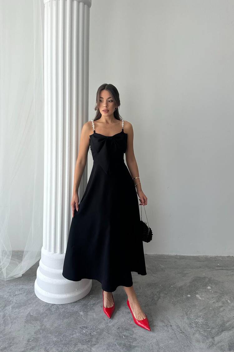 WholesalePearl Hanger Detailed Dress