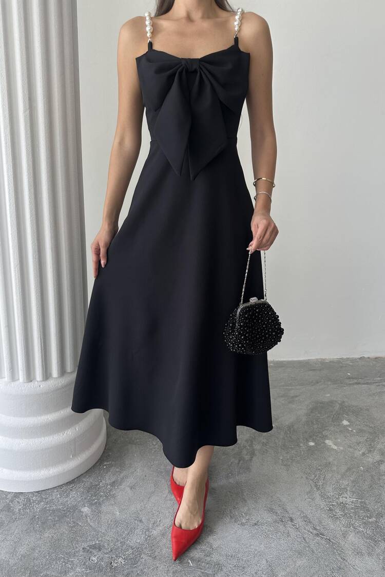 WholesalePearl Hanger Detailed Dress