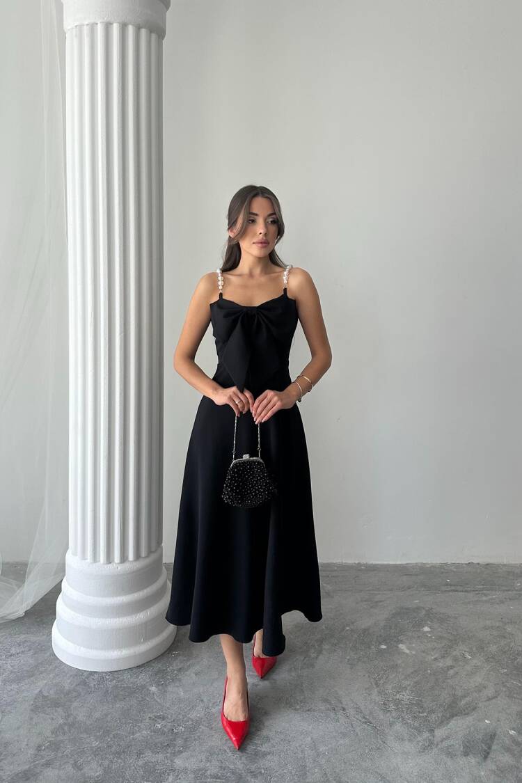 WholesalePearl Hanger Detailed Dress
