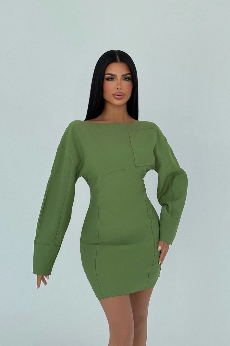 Pocket Detail Long Dress