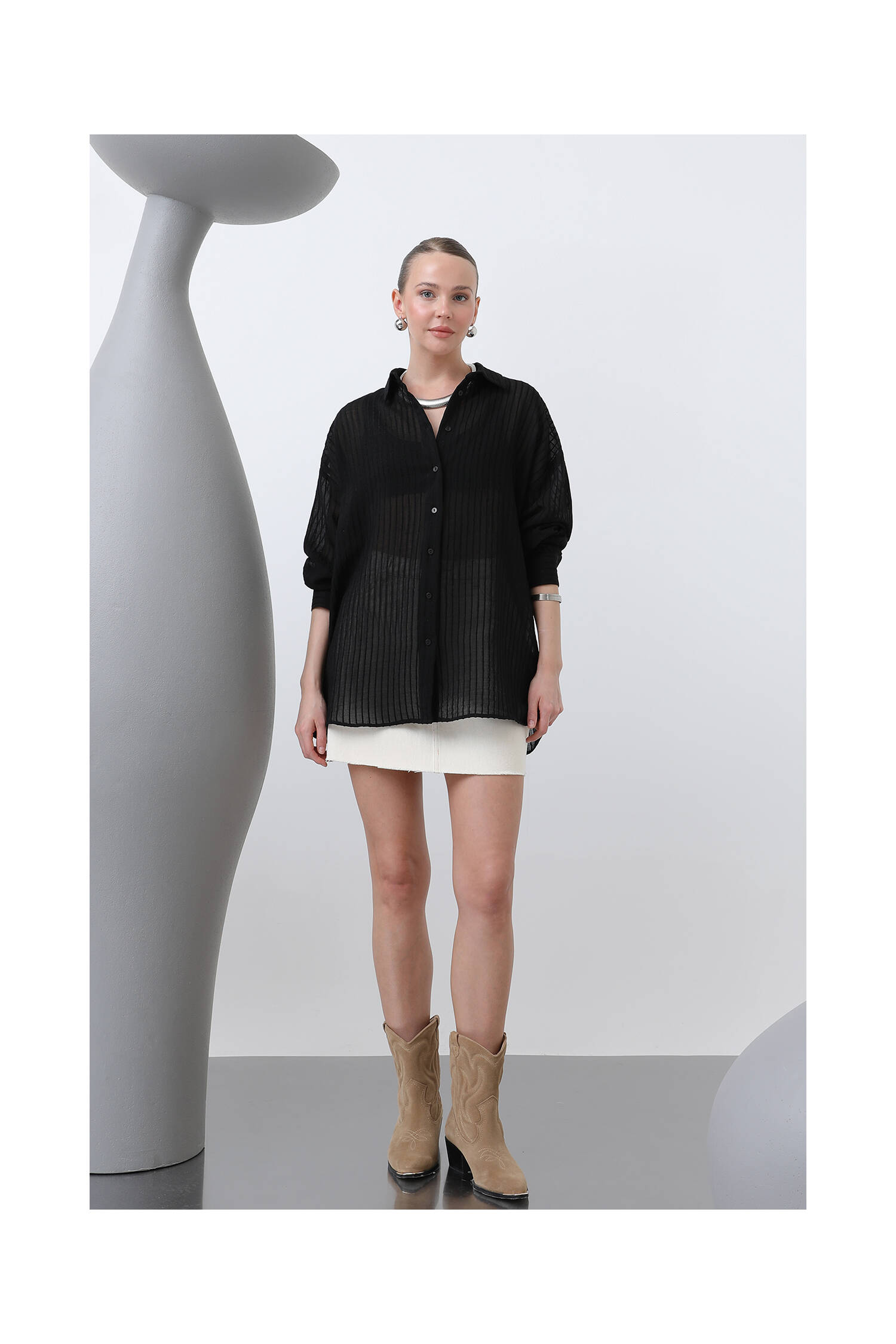 Women's Striped Shirt - Brand: SOUL - Women's Clothing Wholesale - Globality Store