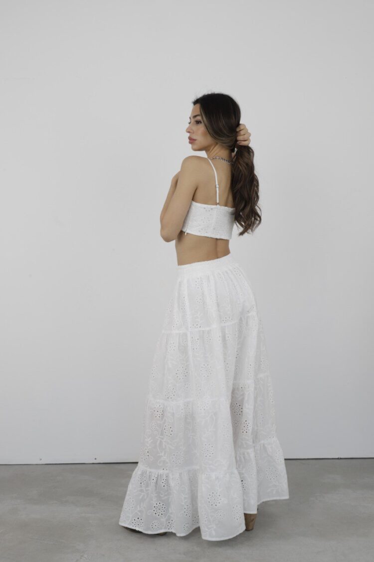 Maxi Embroidered Skirt