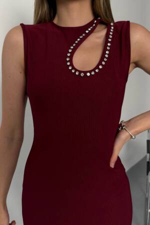 Stone Detail Dress - Brand: Ezgi Nisantasi - Women's Clothing Wholesale - Globality Store