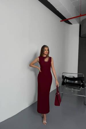 Stone Detail Dress - Brand: Ezgi Nisantasi - Women's Clothing Wholesale - Globality Store