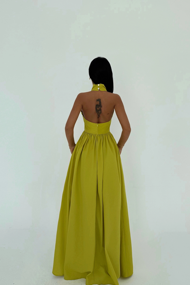 OilLong Basic Long Dress