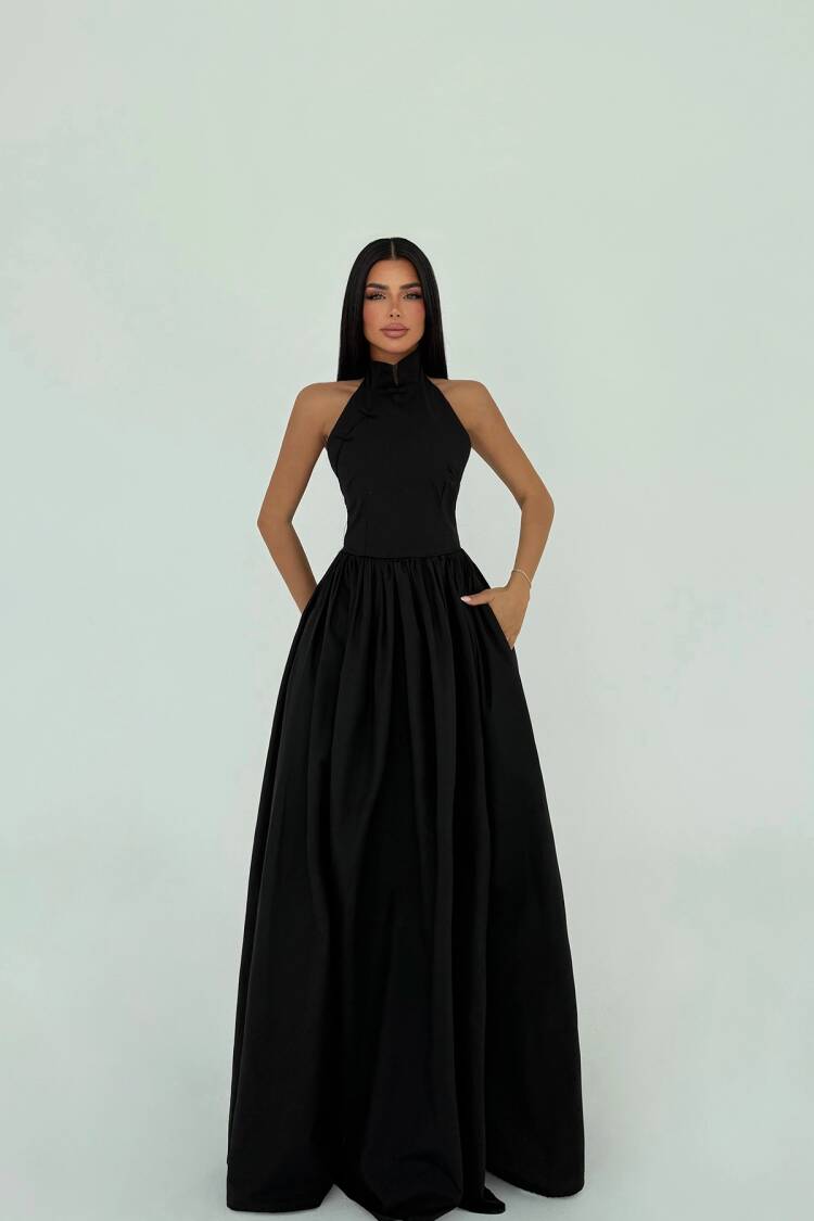 Long Basic Long Dress - Brand: EYYO ATELIER - Women's Clothing Wholesale - Globality Store