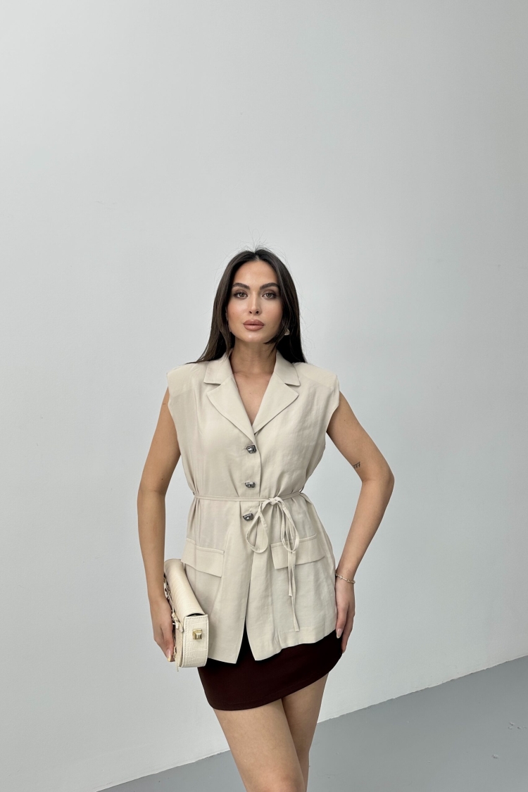 Waistcoat - STEPS - Globality Store - Women Clothes Wholesale Turkey