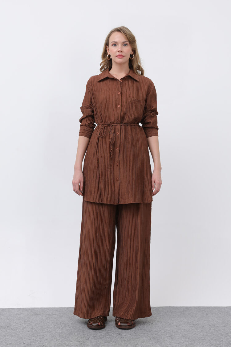 Women's Waist Belt Trousers Suit