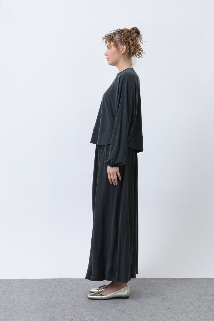 Women's Front Sewing Detailed Skirt Suit