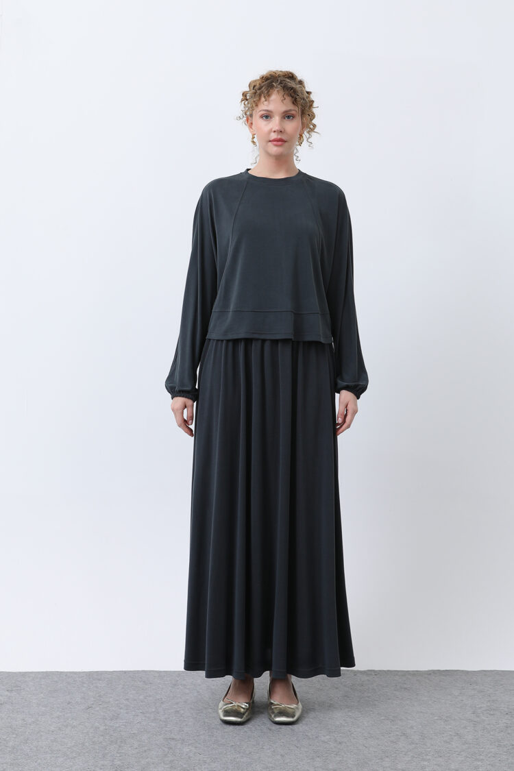 Women's Front Sewing Detailed Skirt Suit