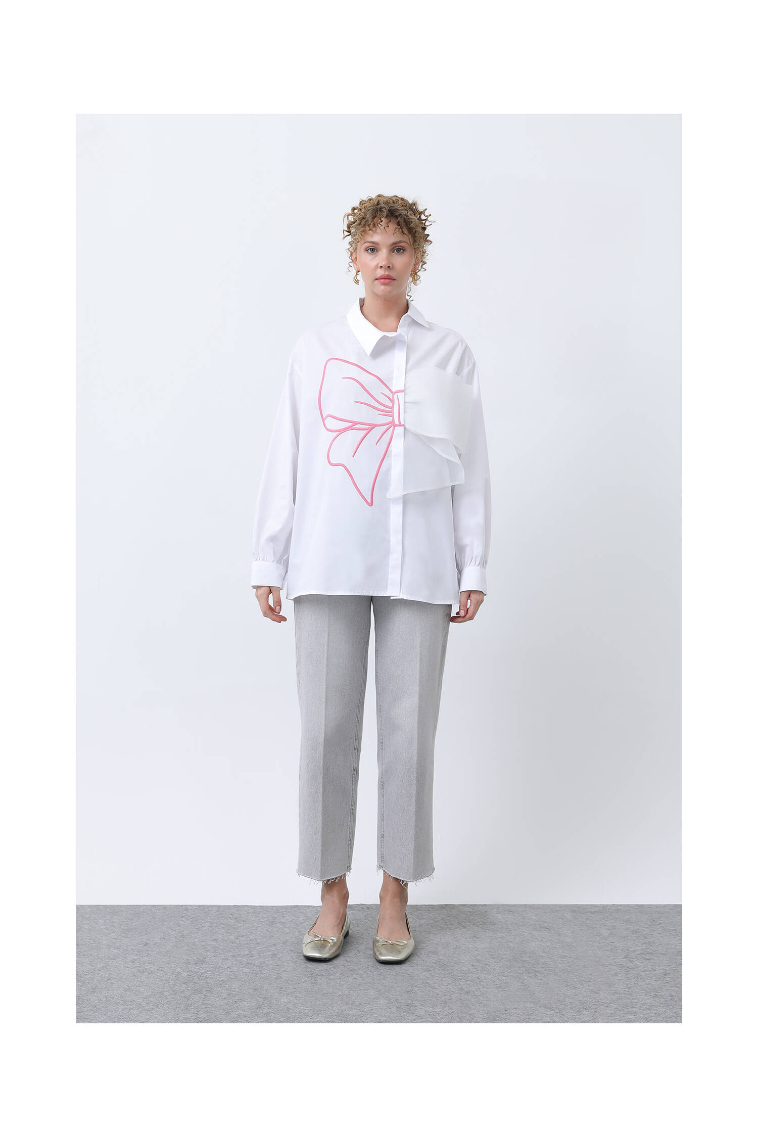 Women's Bow Detailed Shirt - Brand: SOUL - Women's Clothing Wholesale - Globality Store