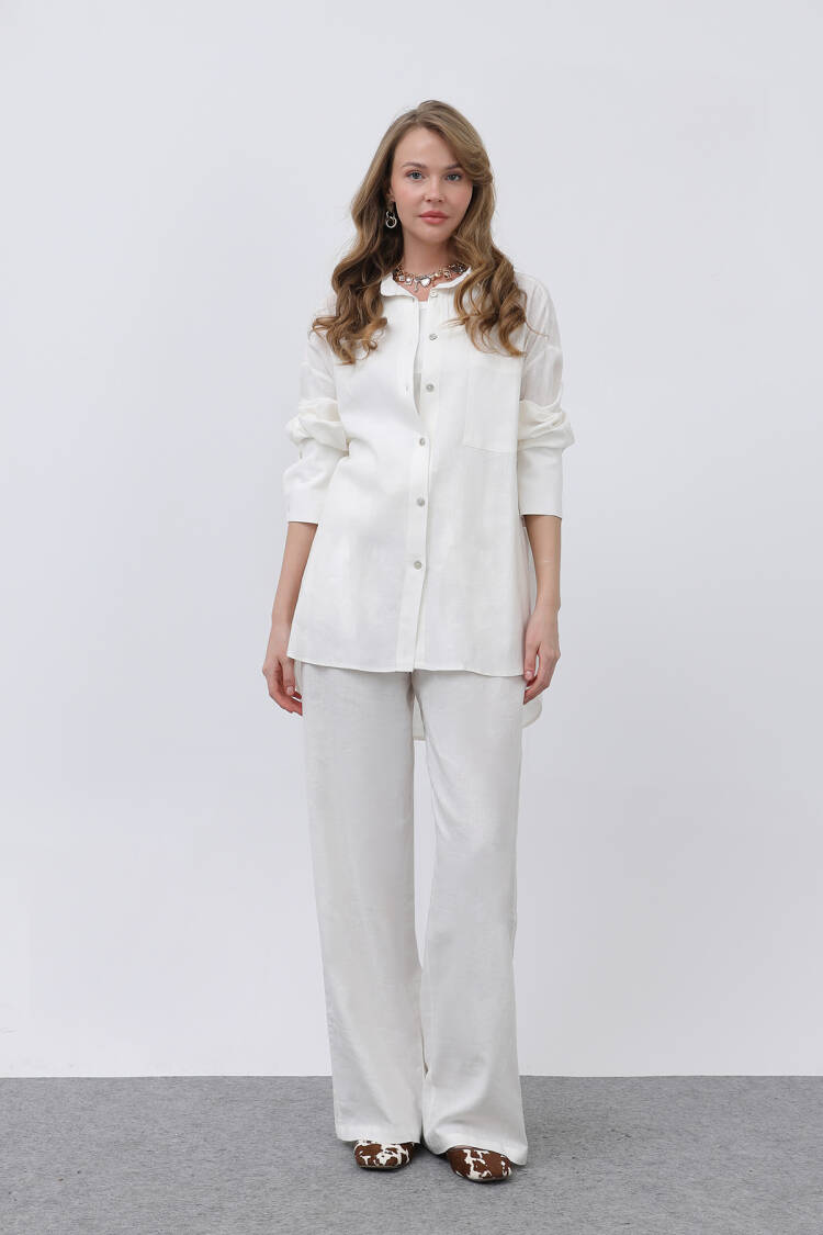 Women's Basic Linen Shirt