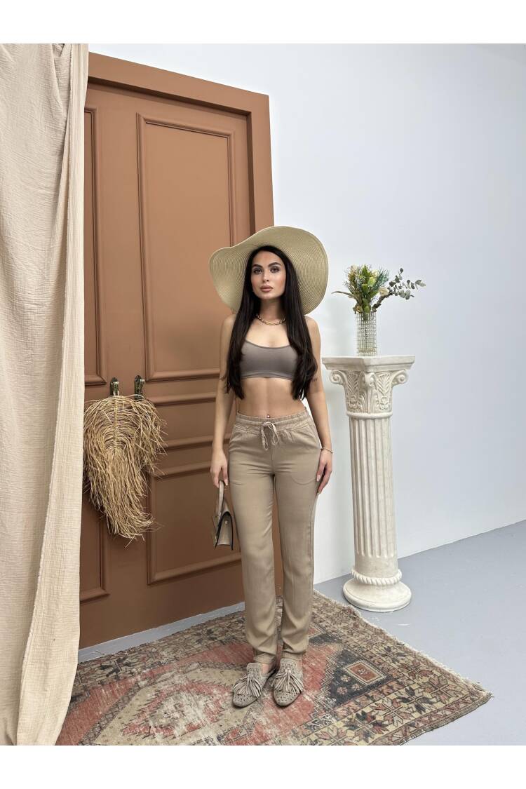 Women's Elastic Waist Slim Leg Vizon Jogger Pants