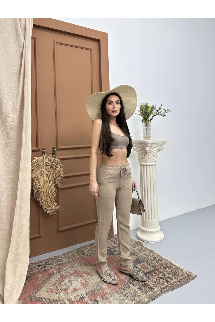 Women's Elastic Waist Slim Leg Vizon Jogger Pants