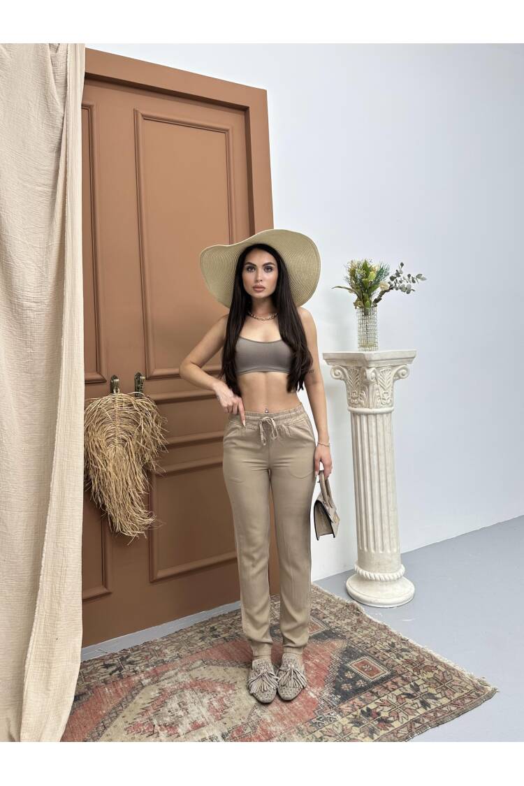Women's Elastic Waist Slim Leg Vizon Jogger Pants