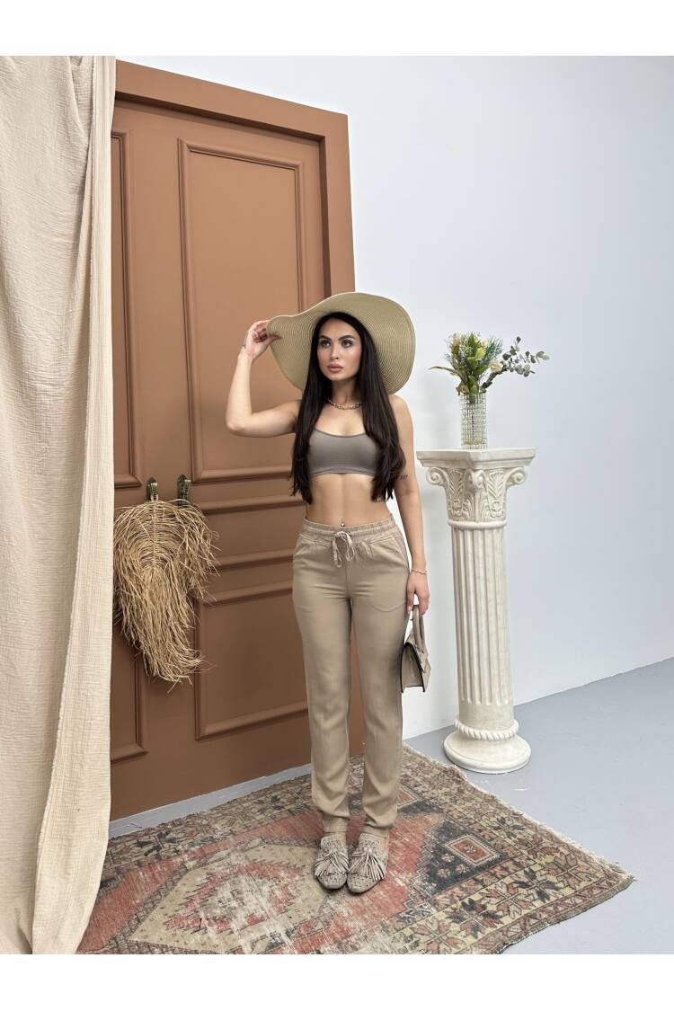 Women's Elastic Waist Slim Leg Vizon Jogger Pants