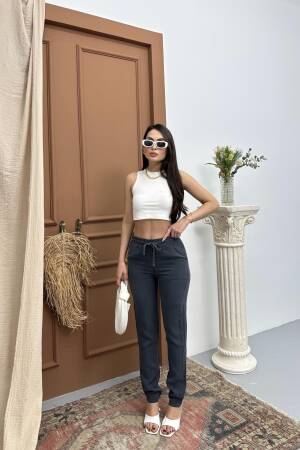 Women's Elastic Waist Slim LegJogger Pants - LACARINO - Globality Store - Women Clothes Wholesale Turkey