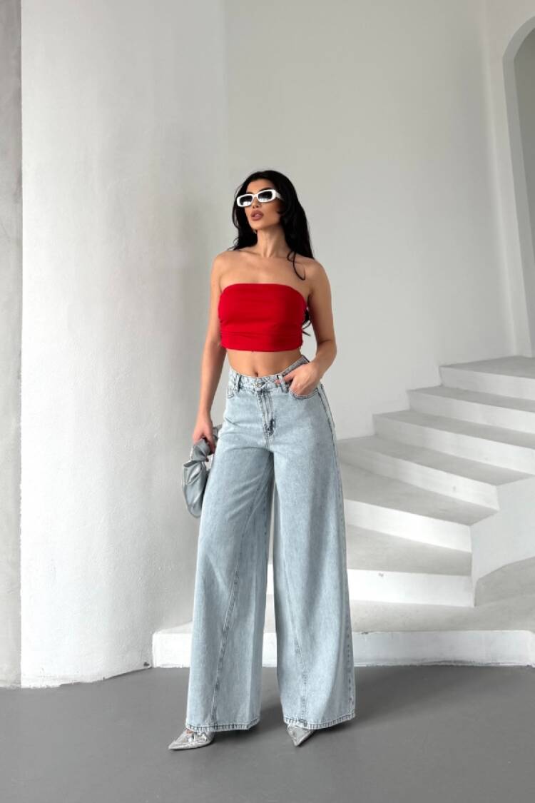 Piece Baggy Jeans - Brand: XLove - Women's Clothing Wholesale - Globality Store
