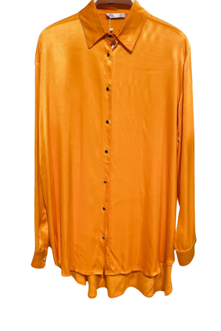 Satin Long Sleeve Shirt - Three Color Options - Brand: MISS POEM - Women's Clothing Wholesale - Globality Store