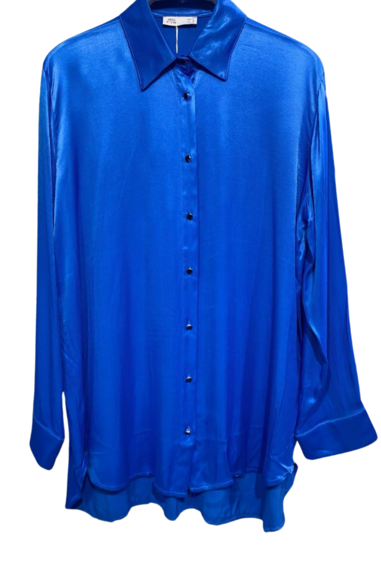 Satin Long Sleeve Shirt - Three Color Options - Brand: MISS POEM - Women's Clothing Wholesale - Globality Store