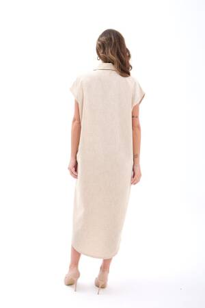 Dress - Beige - Fame - Globality Store - Women Clothes Wholesale Turkey