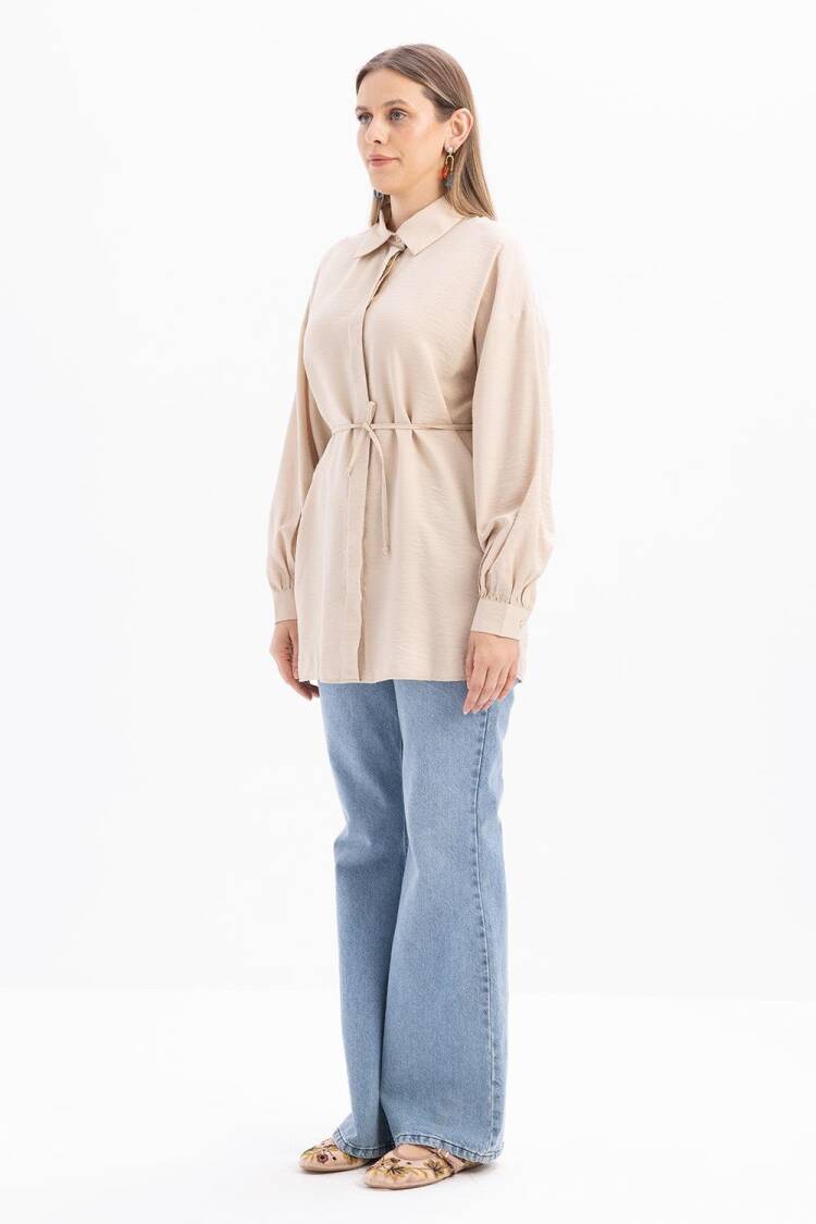 Slim Belted Shirt
