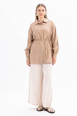 Slim Belted Shirt - Allday - Globality Store - Women Clothes Wholesale Turkey