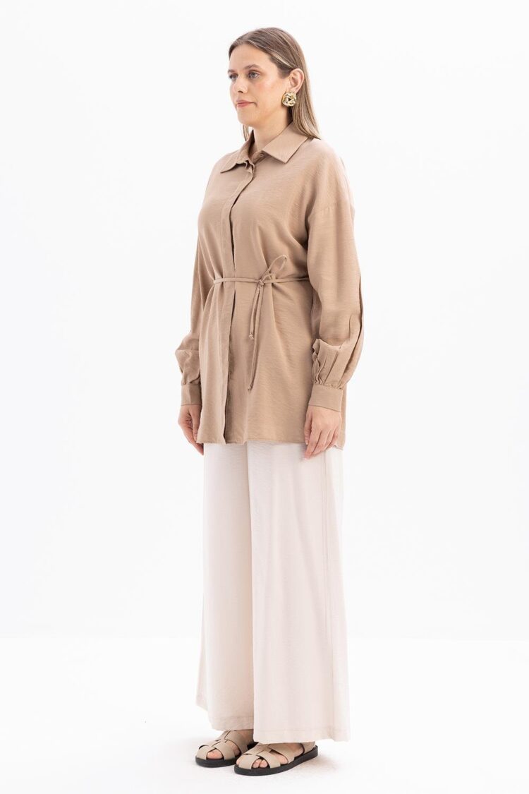 Slim Belted Shirt