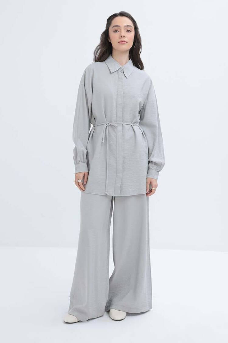 Slim Belted Shirt