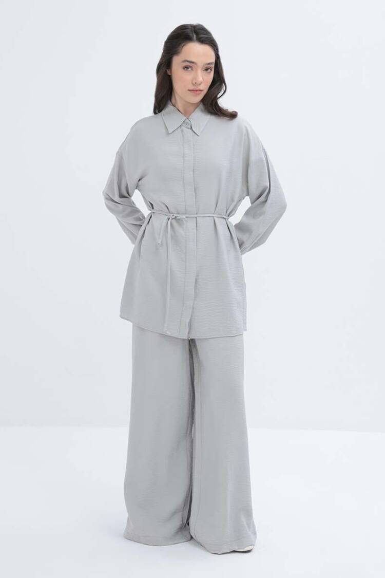 Slim Belted Shirt