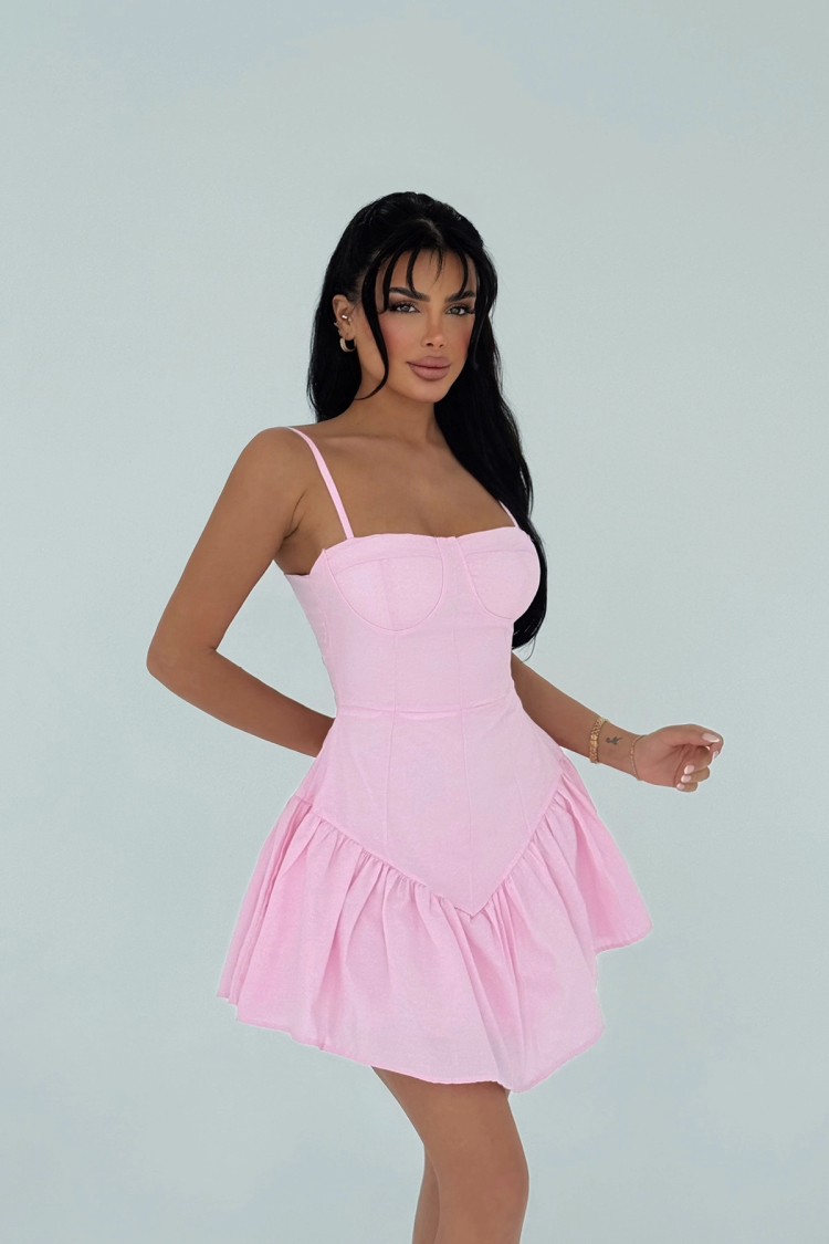 Strap Mini Dress - EYYO ATELIER - Globality Store - Women Clothes Wholesale Turkey