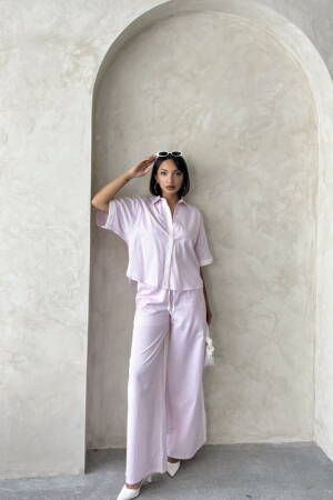 Guipure Detailed Striped Shirt - Brand: Topshow - Women's Clothing Wholesale - Globality Store