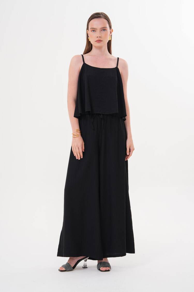 Strappy Crop Blouse - Brand: Levure - Women's Clothing Wholesale - Globality Store