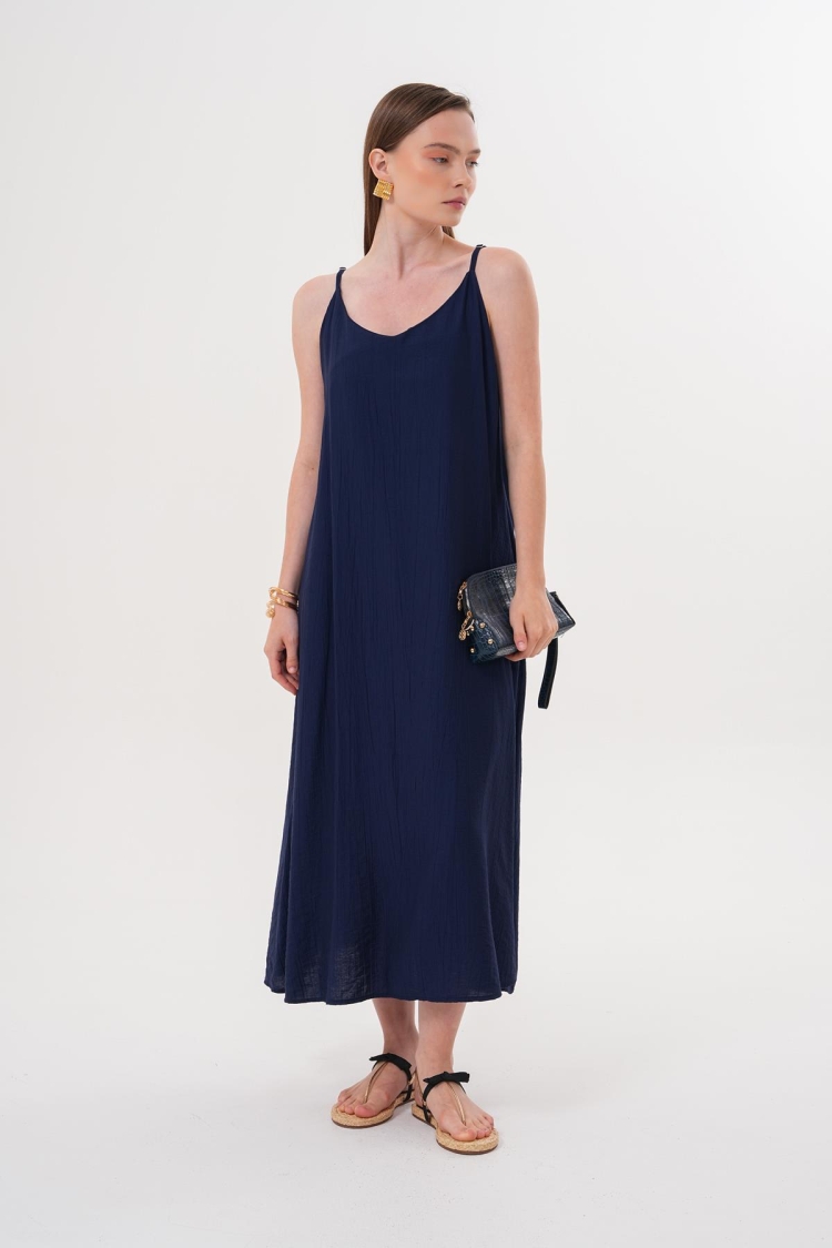 Strappy Long Dress Navy
