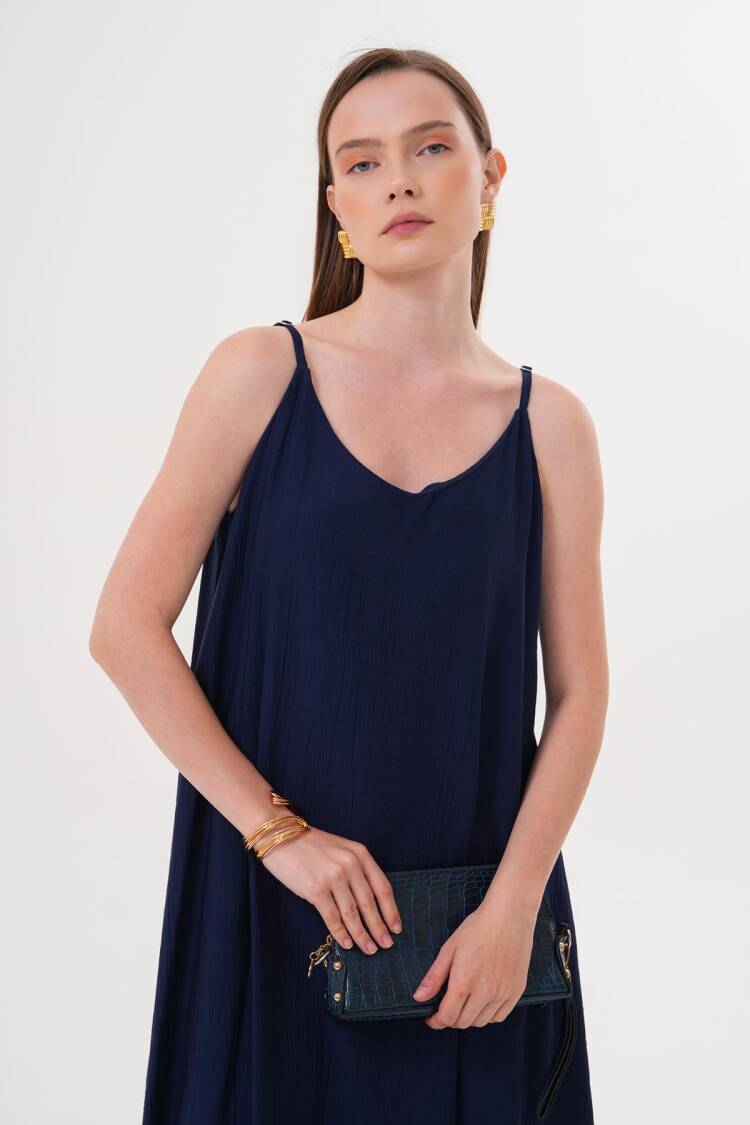Strappy Long Dress Navy