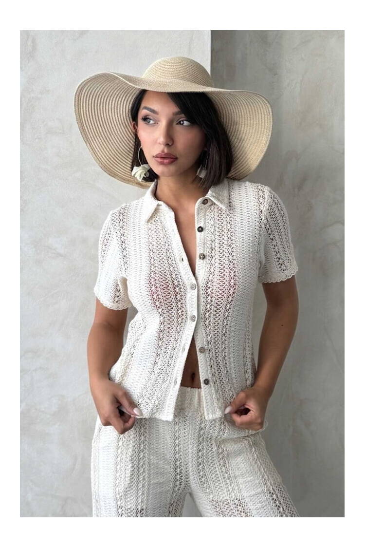 Lace Shirt - Raw - Brand: Topshow - Women's Clothing Wholesale - Globality Store