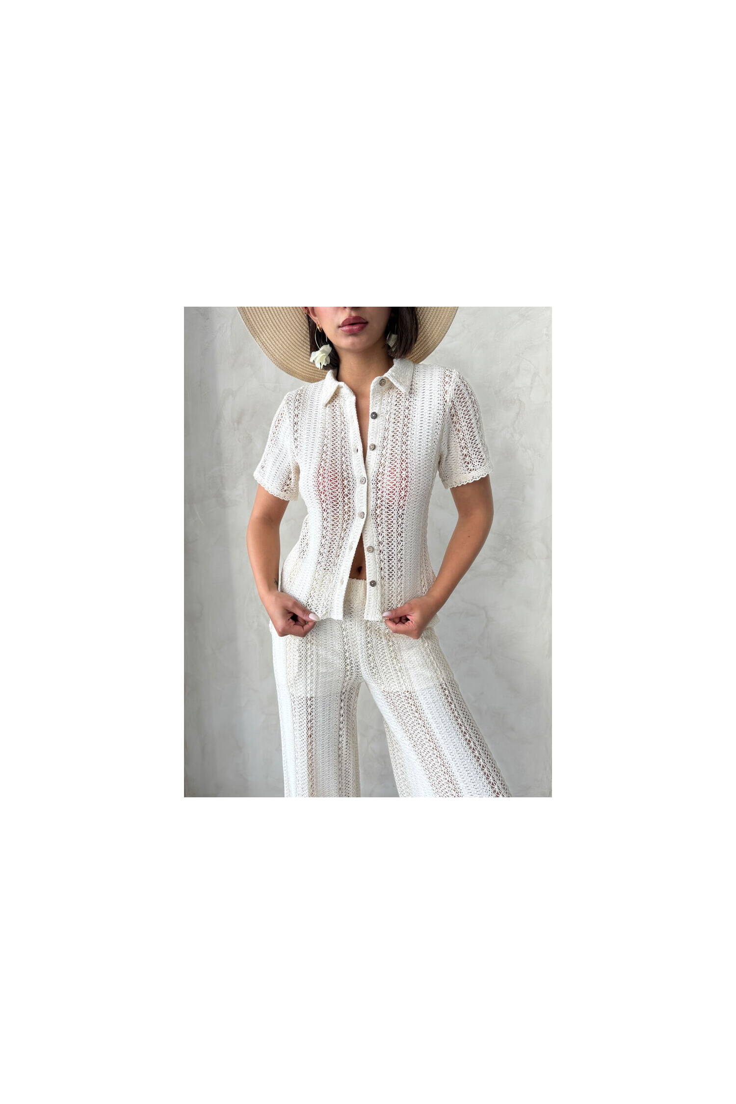 Lace Shirt - Raw - Brand: Topshow - Women's Clothing Wholesale - Globality Store