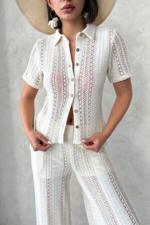 Lace Shirt - Raw - Brand: Topshow - Women's Clothing Wholesale - Globality Store