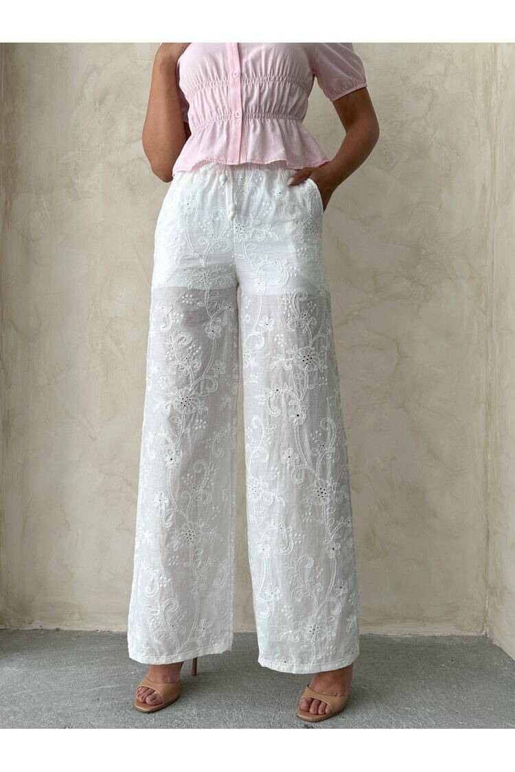 Embroidered Pants