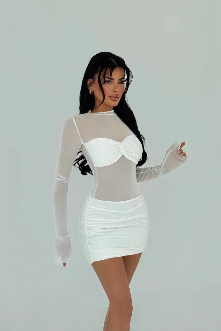 Transparent Mini Dress