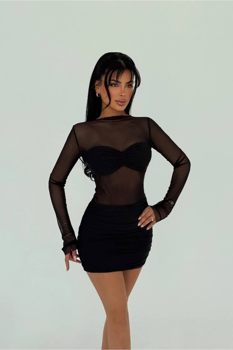 Transparent Mini Dress