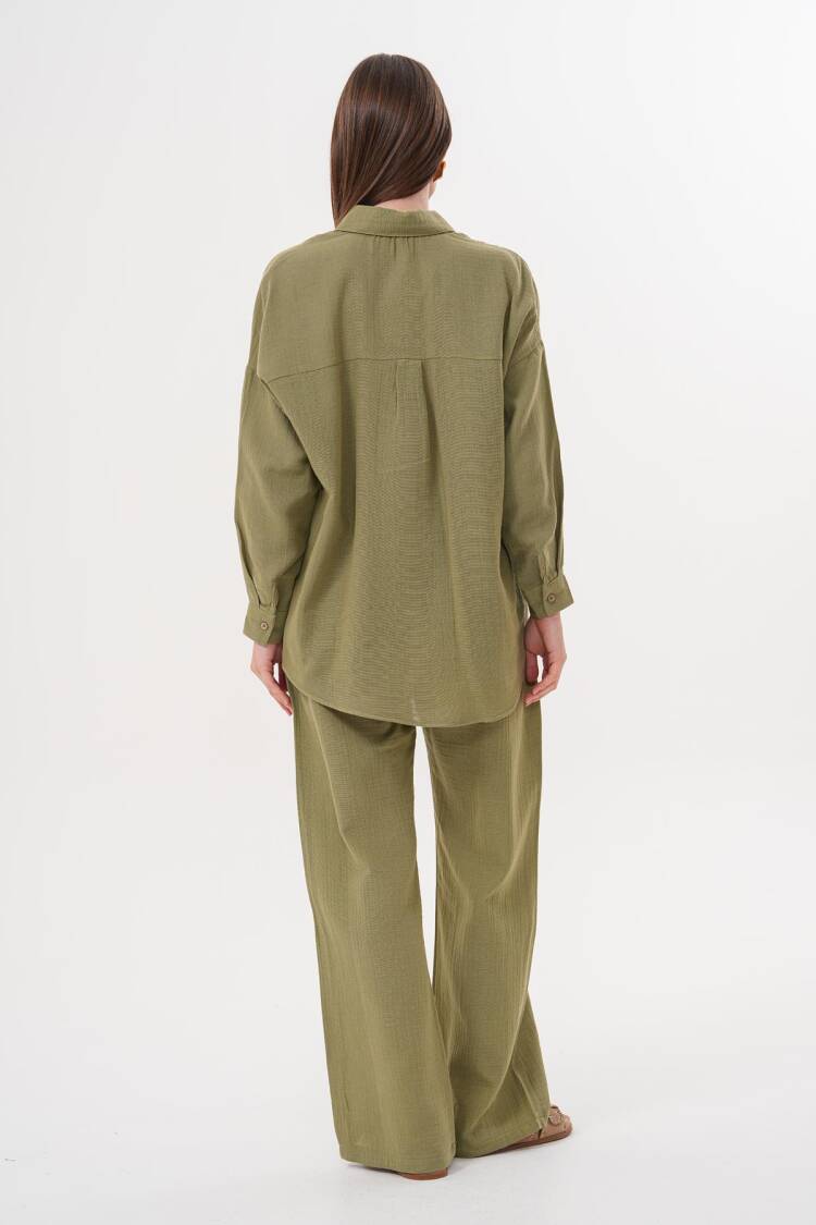 Women's Long Sleeve Oversize Muesli Shirt