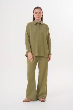 Women's Long Sleeve Oversize Muesli Shirt - Brand: Levure - Women's Clothing Wholesale - Globality Store