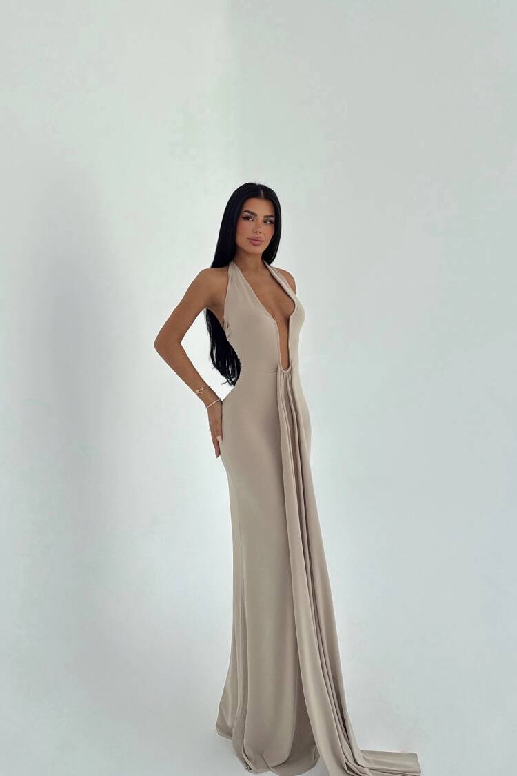 Back Detail Long Dress