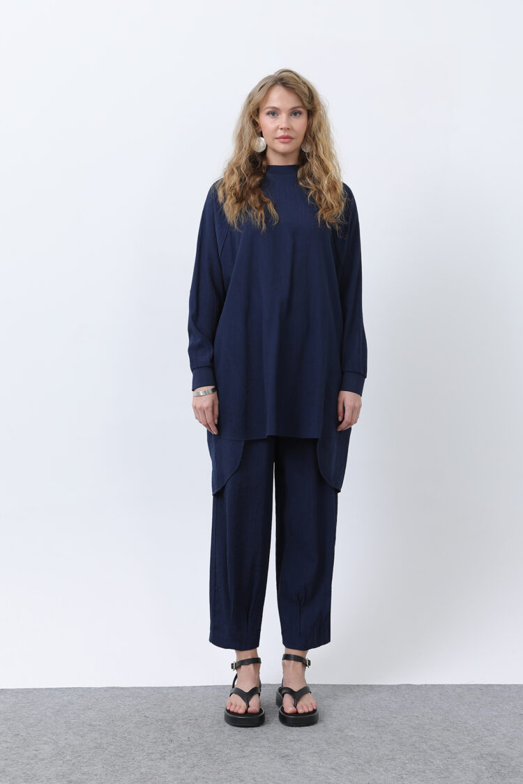 Women's Back Stitch Detailed Double Pants Suit