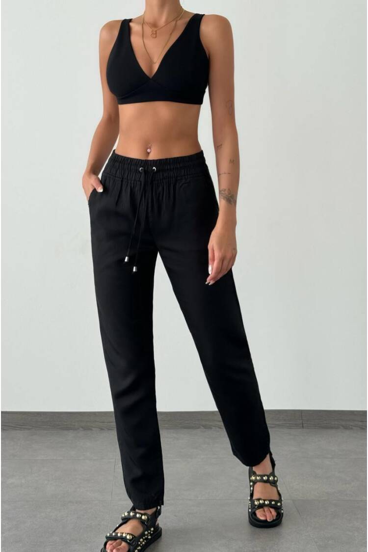 Elastic Waist Jogger Pants - Brand: LACARINO - Women's Clothing Wholesale - Globality Store